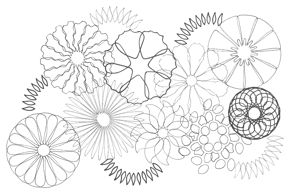 Dessin au spiro-normographe
